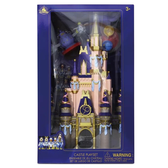 DISNEY Cinderella Castle Light Up Play Set Walt Disney World 50th Annive… - Picture 1 of 17